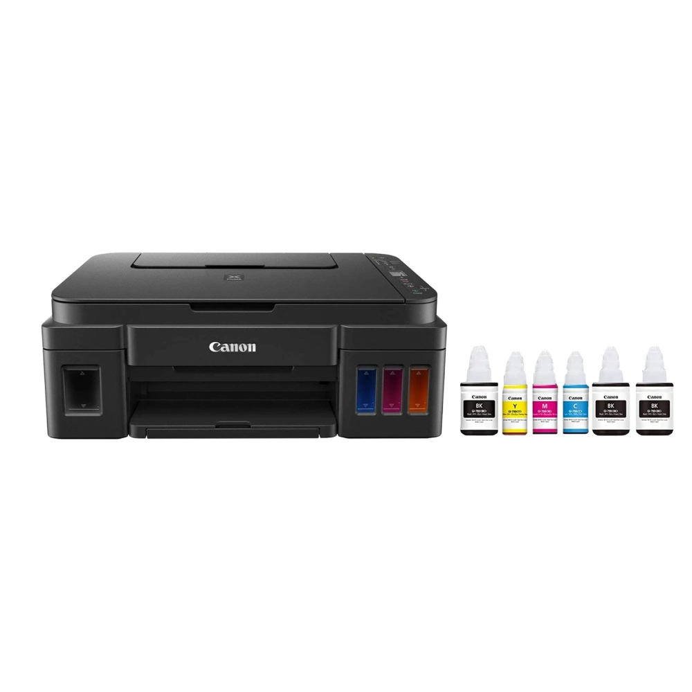 Canon Ink Tank Color Printer G3012 A4 Multi Function with WiFi view 2